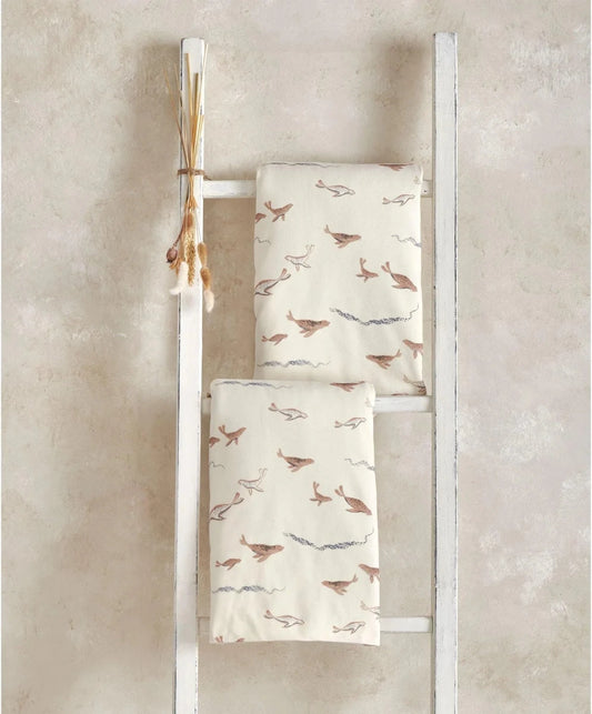 Cotbed Fitted Sheets (Pack of 2) - Seals | Sheet bed | Mamas & Papas for Mamas & Papas LB - Furniture & Nursery