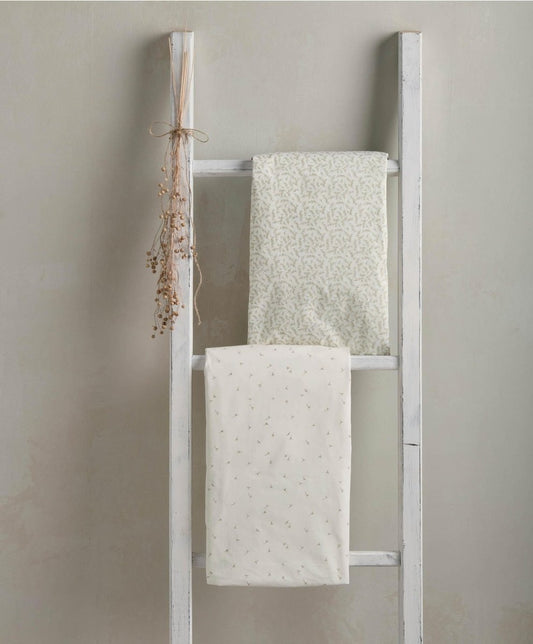 Cotbed Fitted Sheets Pack of 2 Seed - Leaf | Nursery Bedding | Mamas & Papas for Mamas & Papas LB - 6hr