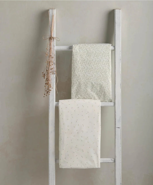 Cotbed Fitted Sheets (Pack of 2) Seed/Leaf - Welcome to the World Seedling | Dreampod | Mamas & Papas for Mamas & Papas LB - Furniture & Nursery