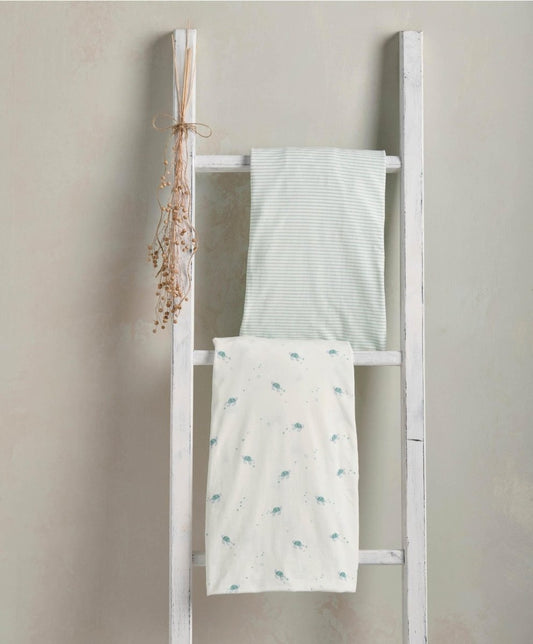 Cotbed Fitted Sheets Pack of 2 - Turtle | Nursery Bedding | Mamas & Papas for Mamas & Papas LB - Furniture & Nursery