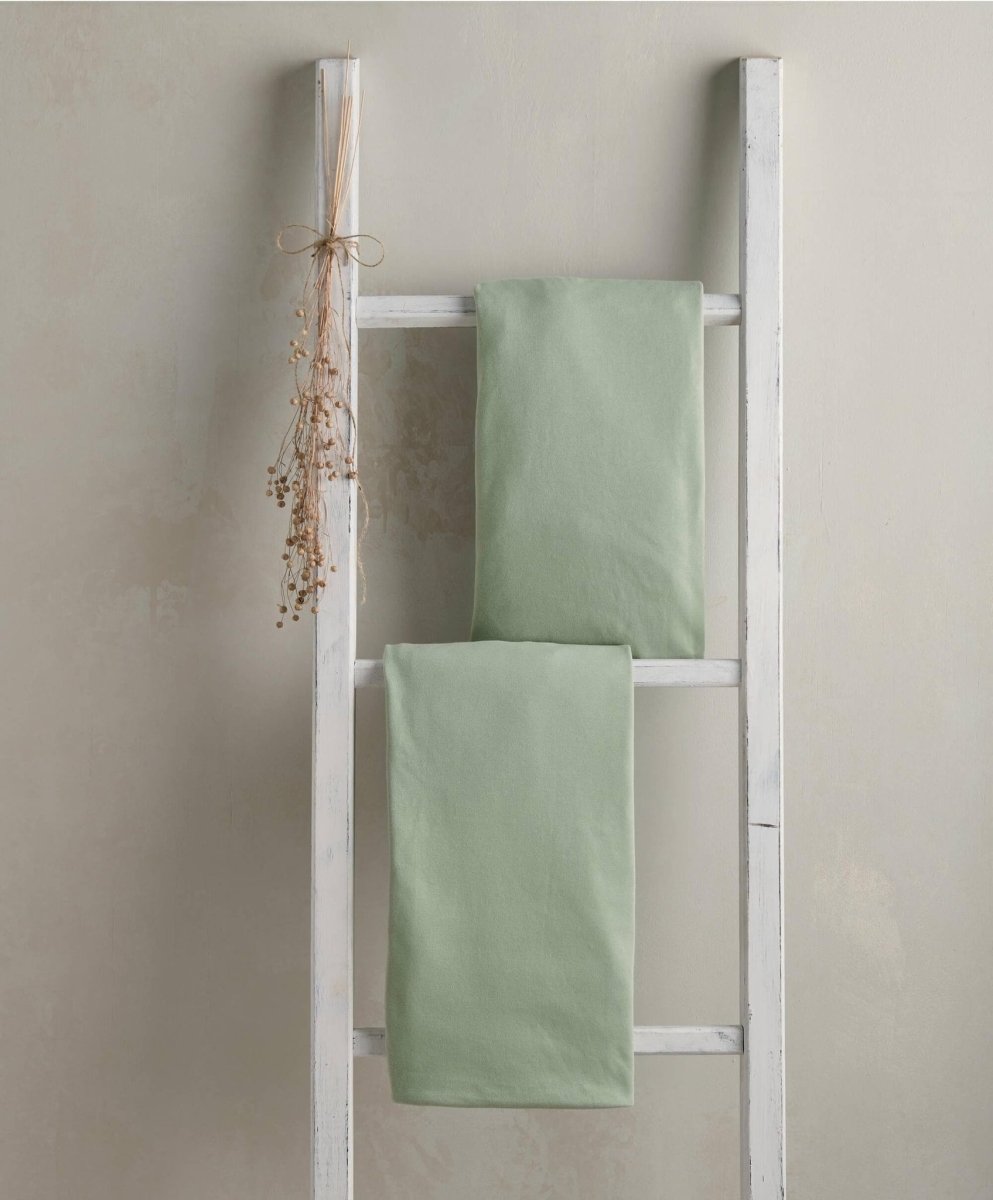 Cotton Essentials Cotbed Fitted Sheets Pack of 2 - Sage | Nursery Bedding | Mamas & Papas for Mamas & Papas LB - 6hr