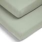 Cotton Essentials Cotbed Fitted Sheets Pack of 2 - Sage | Nursery Bedding | Mamas & Papas for Mamas & Papas LB - 6hr