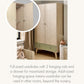 Coxley Wardrobe - Natural/ Olive Green | Wardrobe | Mamas & Papas for Mamas & Papas LB - Furniture & Nursery