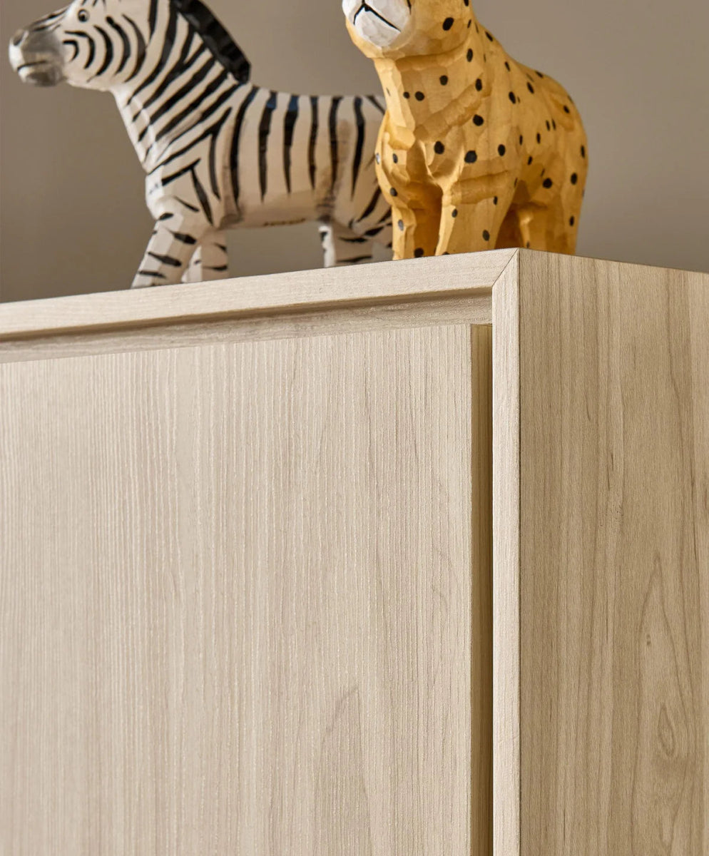 Coxley Wardrobe - Natural/ Olive Green | Wardrobe | Mamas & Papas for Mamas & Papas LB - Furniture & Nursery