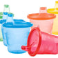 Cup Set with Free Flow Spout 210ml 9m+ Pack of 6 | Cup | Nuby for Mamas & Papas LB - 6hr