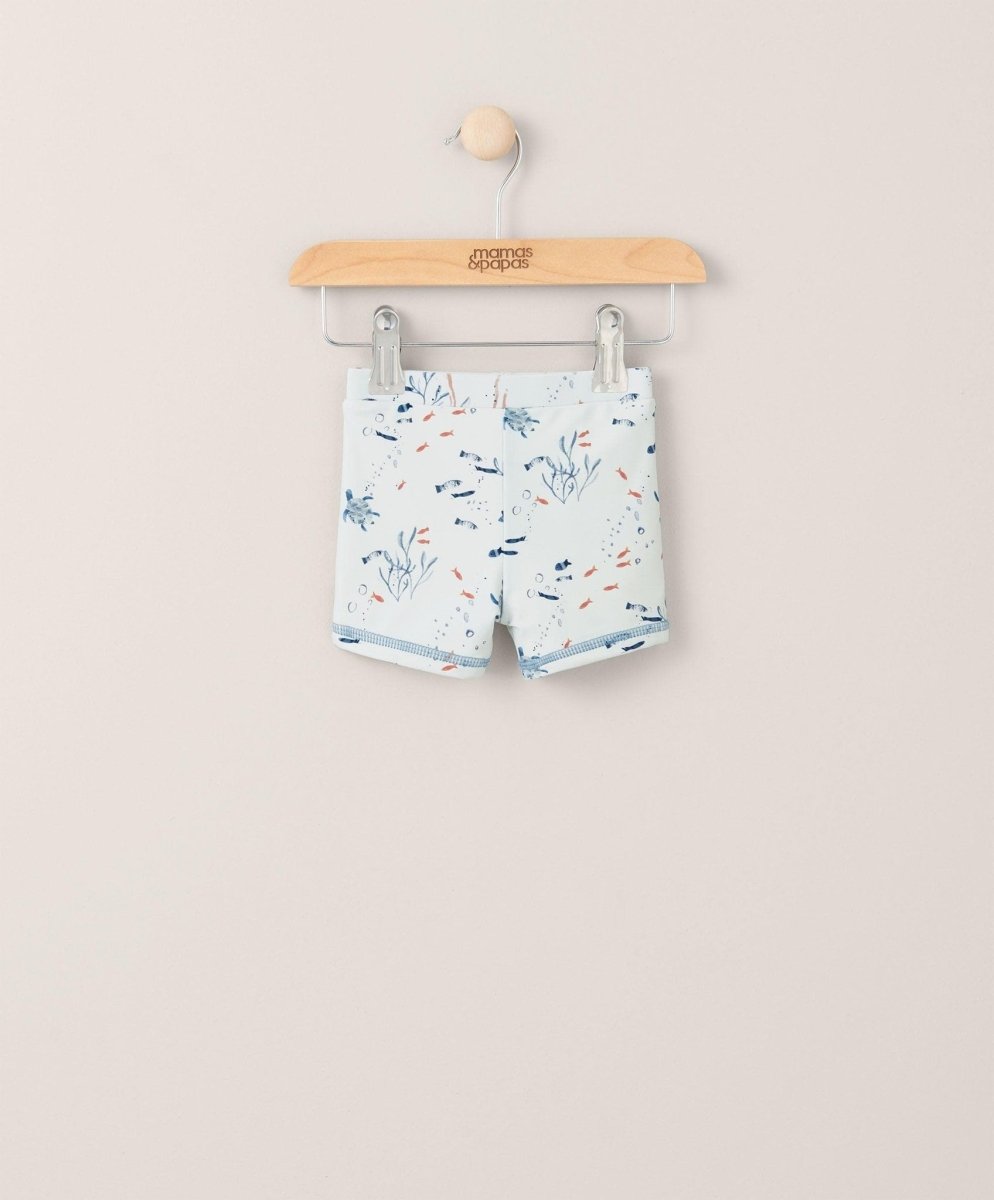 Deep Blue Sea Swimming Trunks - Blue | Short | Mamas & Papas for Mamas & Papas LB - 6hr