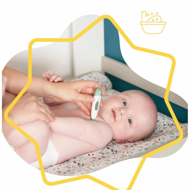 Digital Fever Thermometer - Green | Thermometer | Badabulle for Mamas & Papas LB - 6hr
