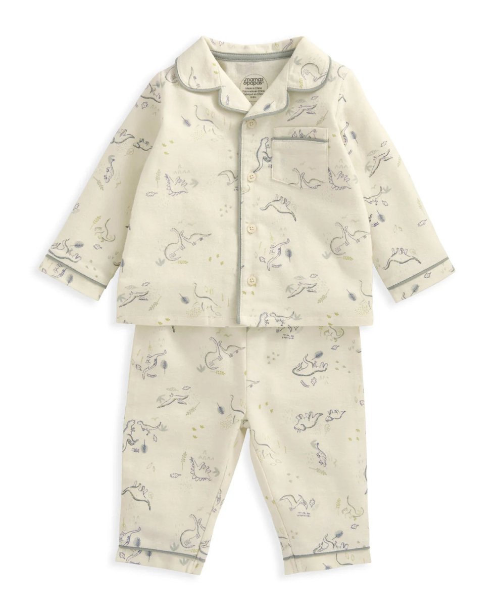 Dino Woven Pyjamas | Sleepsuit | Mamas & Papas for Mamas & Papas LB - 6hr