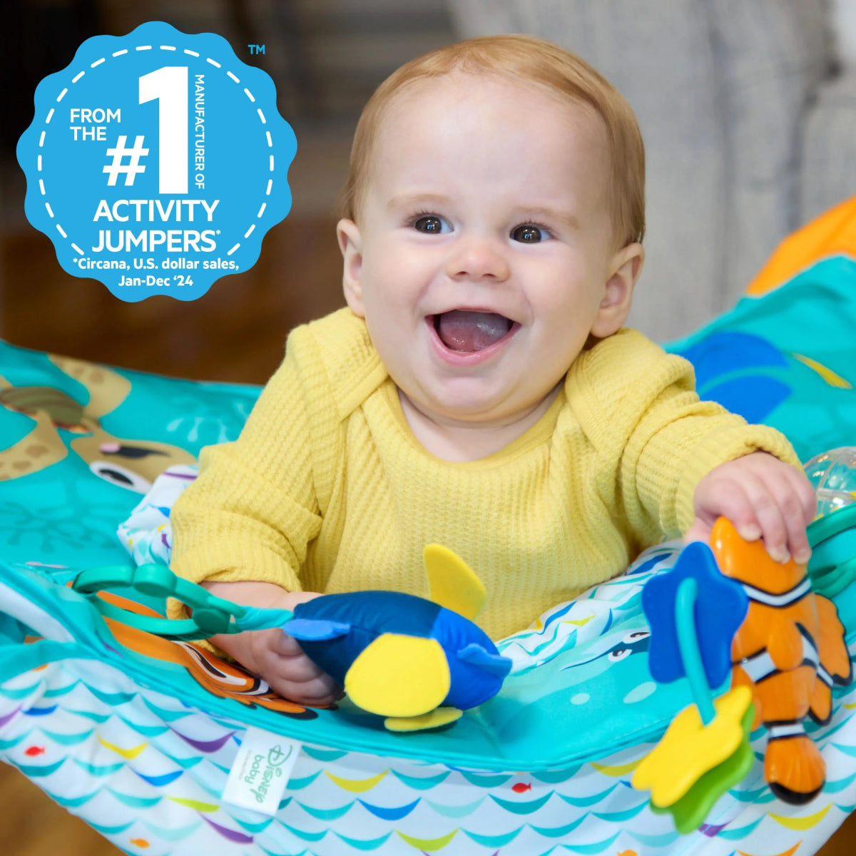 Disney Baby Finding Nemo Pop 'N Jump Foldable Activity Center | Jumper | Bright Starts for Mamas & Papas LB - Activity & Sensory Toys
