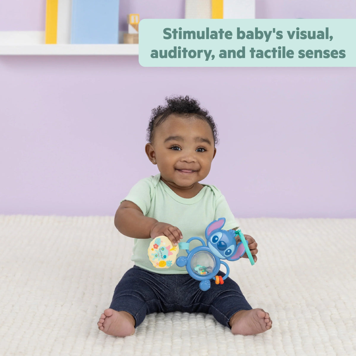 Disney Baby Stitch Tropical Treasures Gift Set, For Newborns & Up | Gift Set | Ingenuity for Mamas & Papas LB - Activity & Sensory Toys