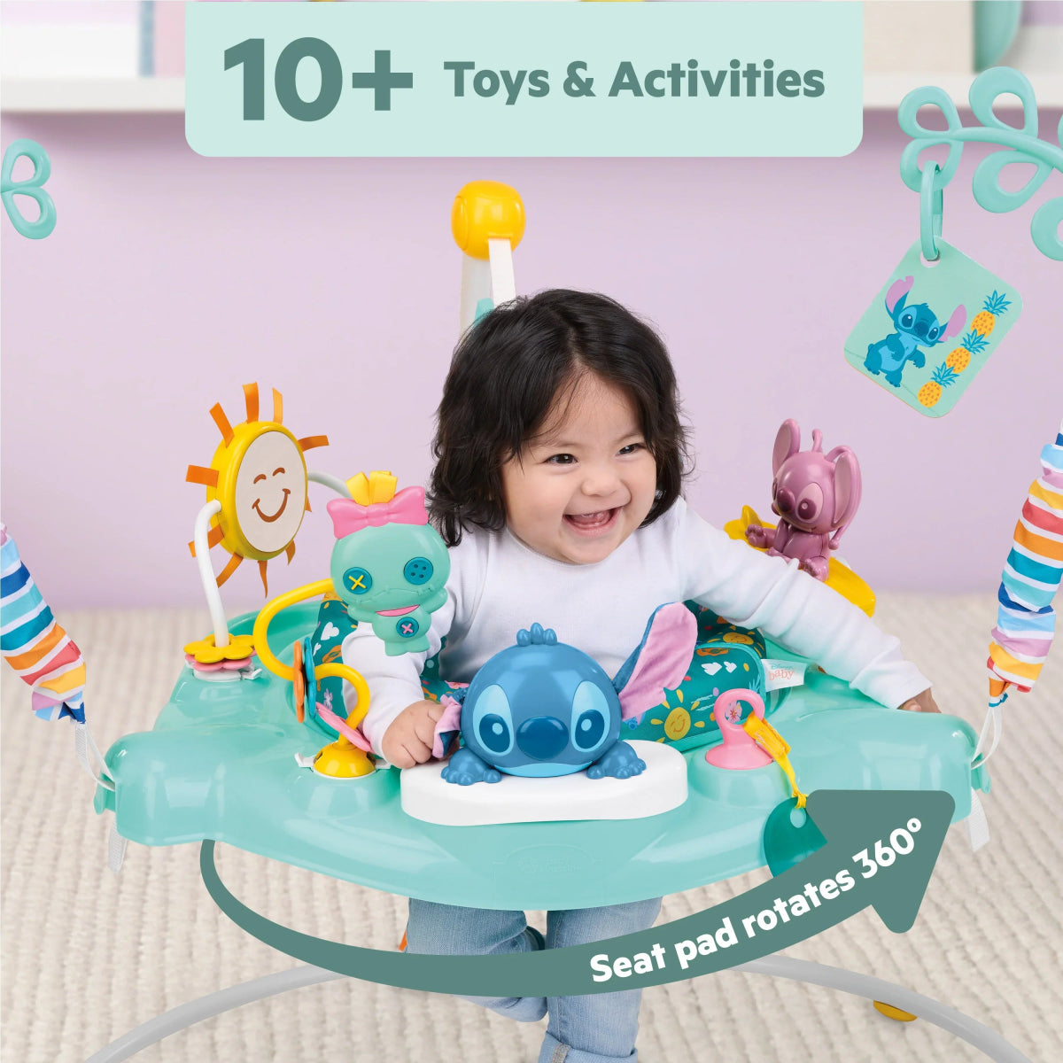 Disney Stitch Little Ohana Baby Activity Jumper | Jumper | Bright Starts for Mamas & Papas LB - Activity & Sensory Toys