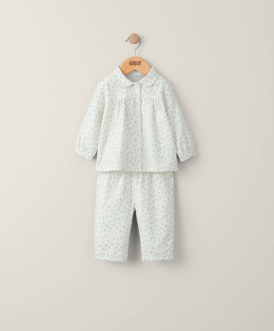 Ditsy Floral Woven Pyjamas | Sleepsuit | Mamas & Papas for Mamas & Papas LB - 6hr