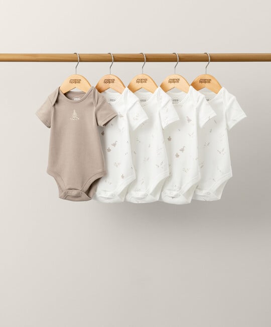 Down By The Lake Bodysuits (5 Pack) | Bodysuit | Mamas & Papas for Mamas & Papas LB - 6hr