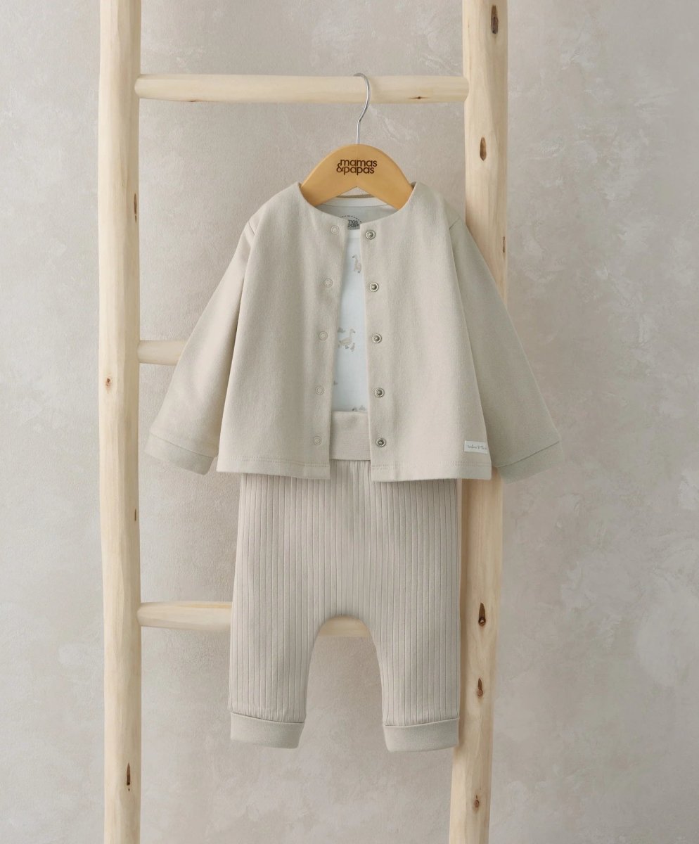 Duckling Jersey Jacket, Bodysuit & Leggings (Set of 3) | Set | Mamas & Papas for Mamas & Papas LB - 6hr