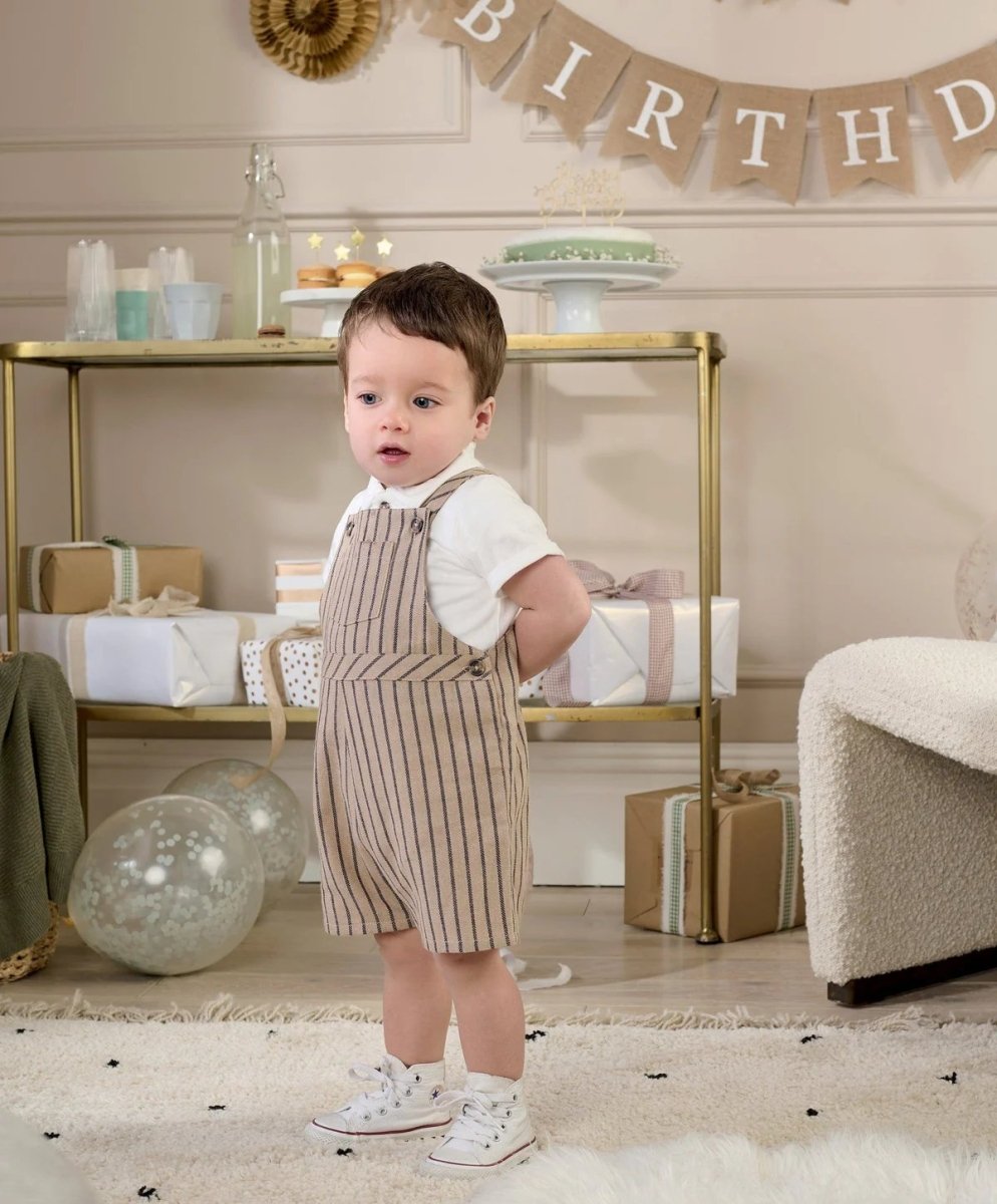 Dungaree & T-Shirt Outfit Set | Set | Mamas & Papas for Mamas & Papas LB - 6hr