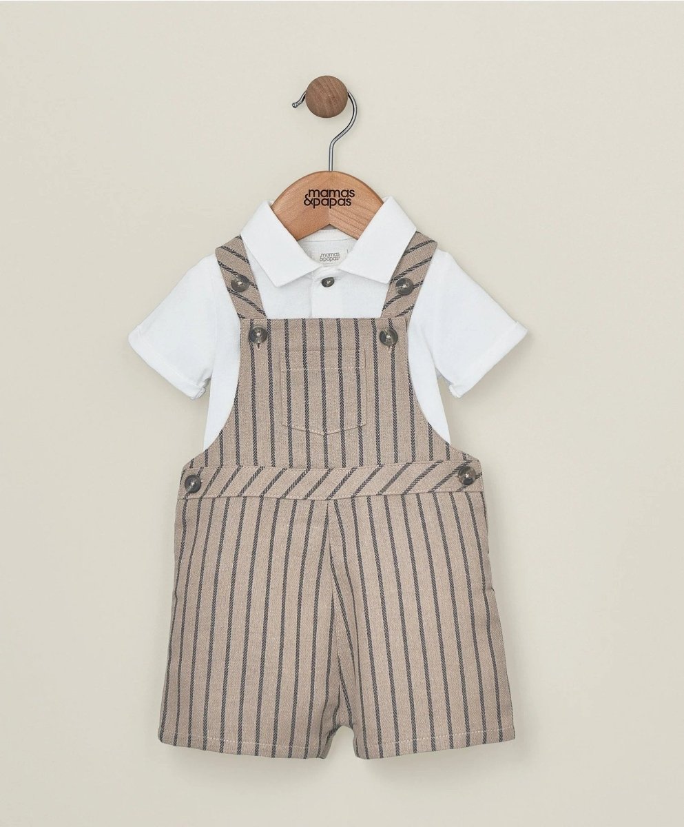 Dungaree & T-Shirt Outfit Set | Set | Mamas & Papas for Mamas & Papas LB - 6hr