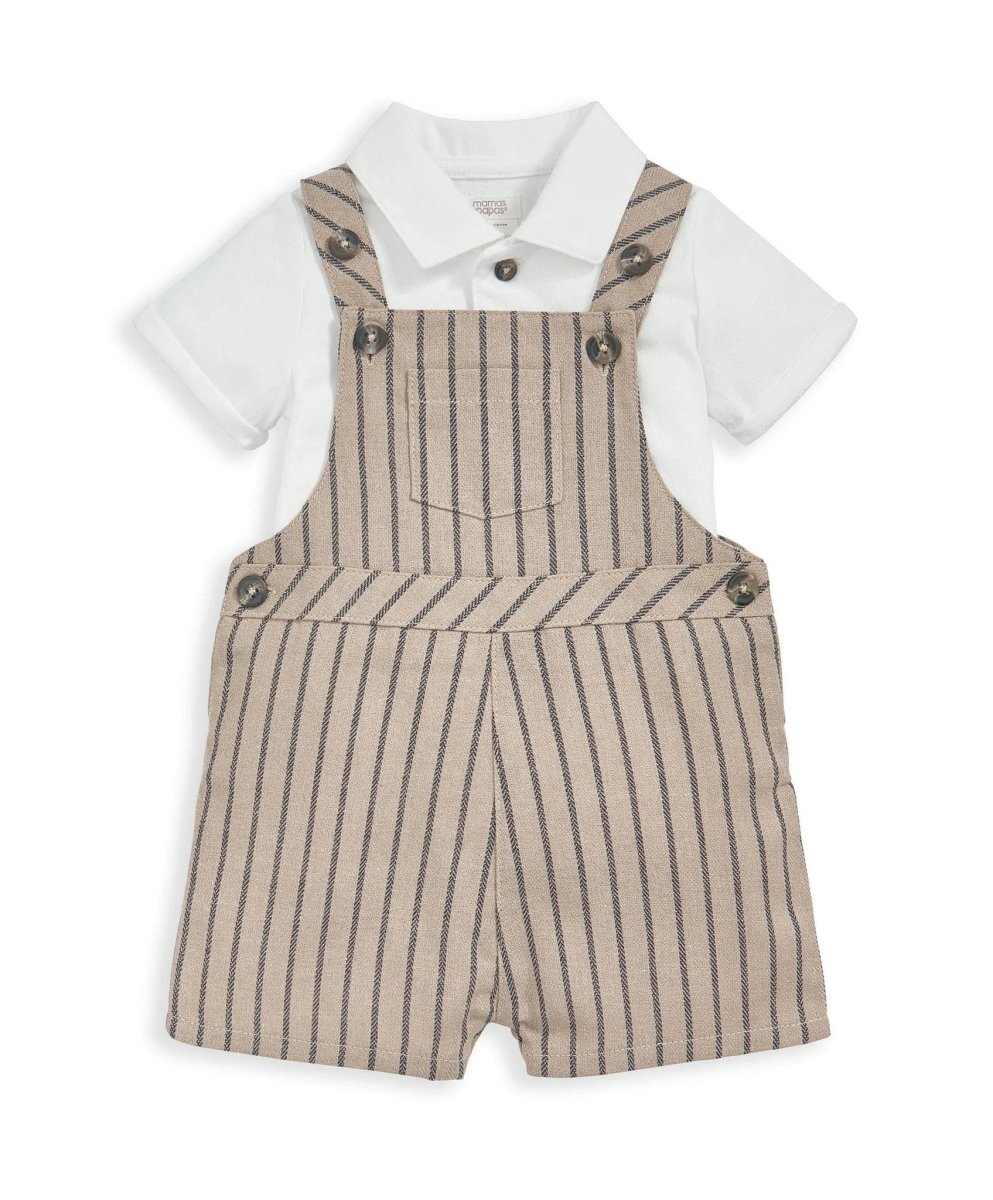 Dungaree & T-Shirt Outfit Set | Set | Mamas & Papas for Mamas & Papas LB - 6hr