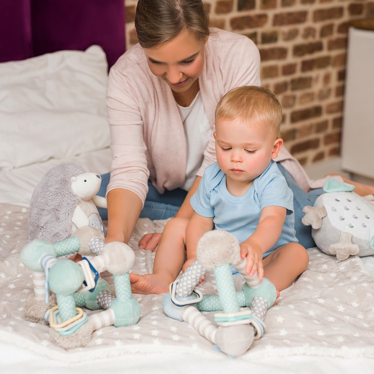 Educational Pyramid Game - Mint | Educational Toy | Babyono for Mamas & Papas LB - Early Learning & Books