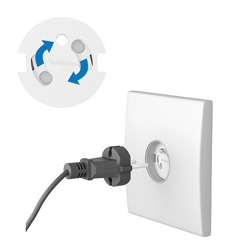 Electrical Outlet Safety Cover Rotating Cover System | Home Safety | Babyono for Mamas & Papas LB - 6hr