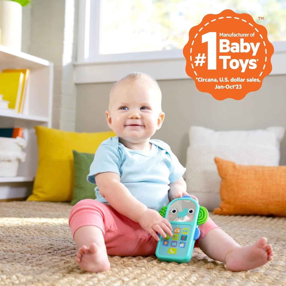 Elephant Baby Phone Toy for Mini - Me Fun with Music and 20+ Sound Effects | Musical Toy | Bright Starts for Mamas & Papas LB - 6hr