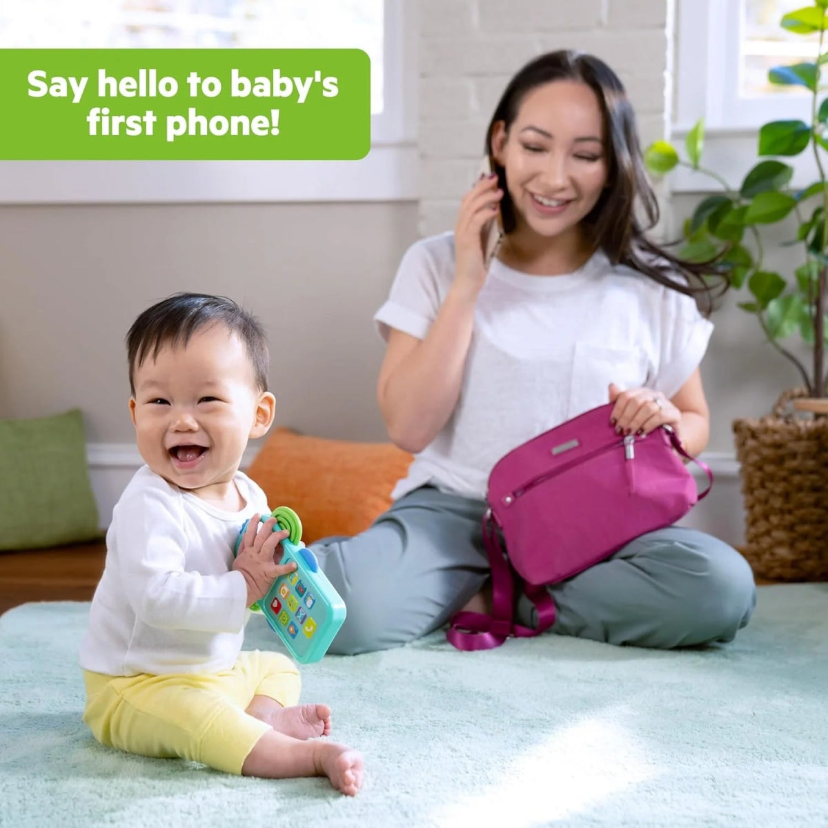 Elephant Baby Phone Toy for Mini - Me Fun with Music and 20+ Sound Effects | Musical Toy | Bright Starts for Mamas & Papas LB - 6hr