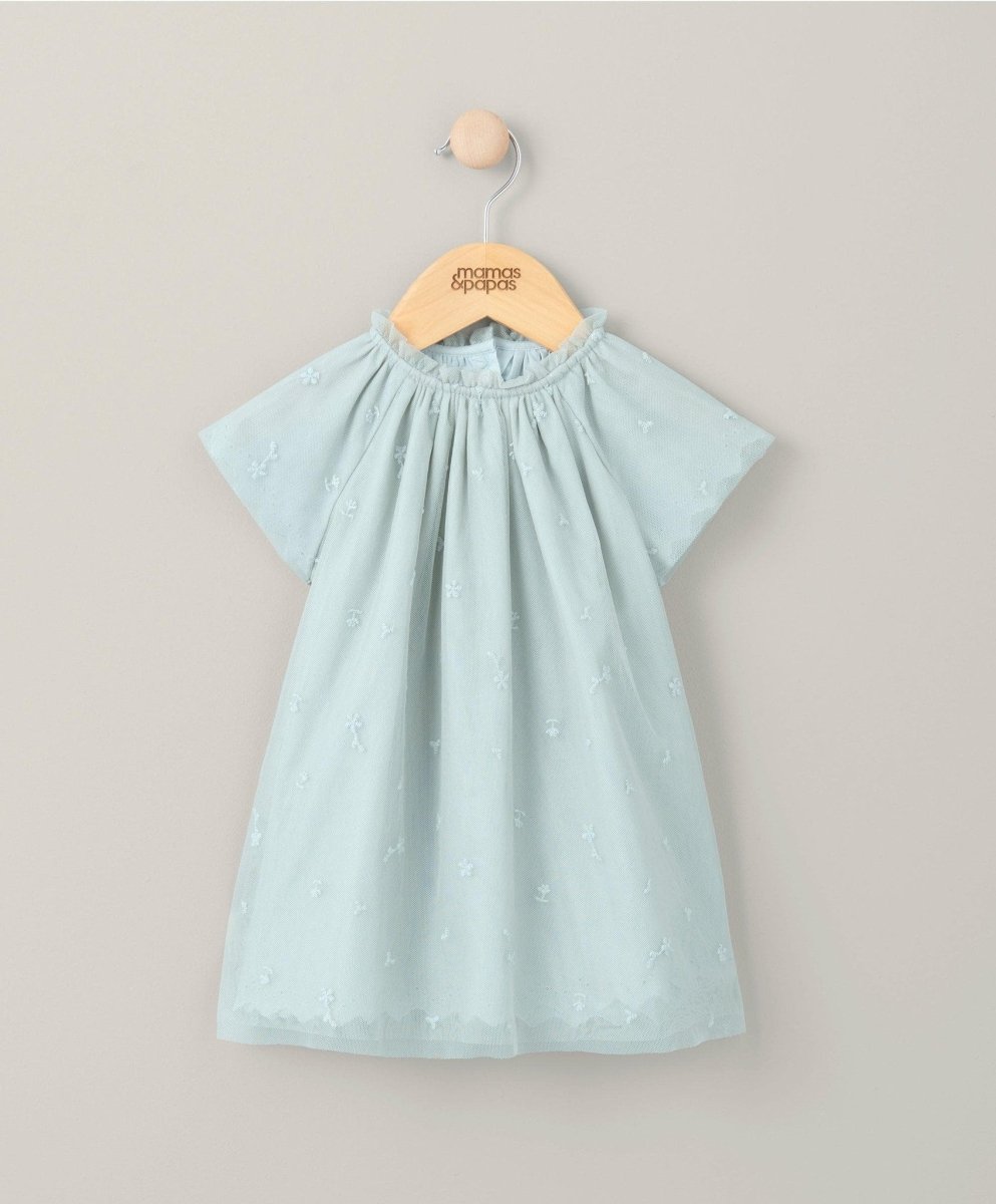 Embroidered Dress - Green | Dress | Mamas & Papas for Mamas & Papas LB - 6hr