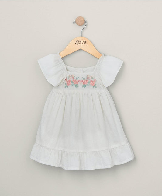 Embroidered Flower Dress | Dress | Mamas & Papas for Mamas & Papas LB - 6hr