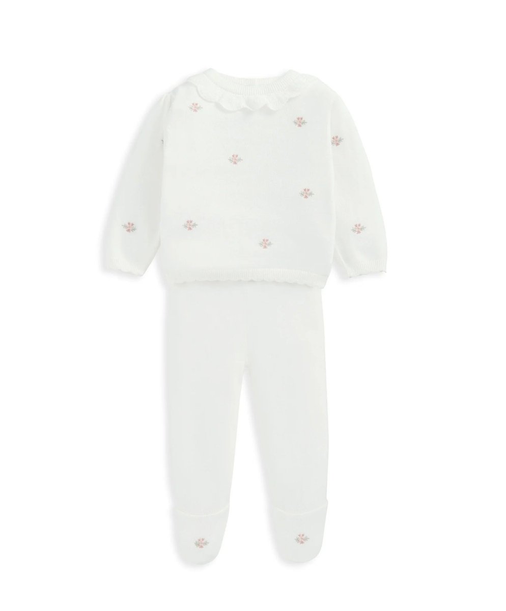 Embroidered Knit Outfit Set | Set | Mamas & Papas for Mamas & Papas LB - 6hr