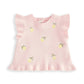 Embroidered Knit Top & Shorts Set (2 Pieces) - Pink | Set | Mamas & Papas for Mamas & Papas LB - 6hr