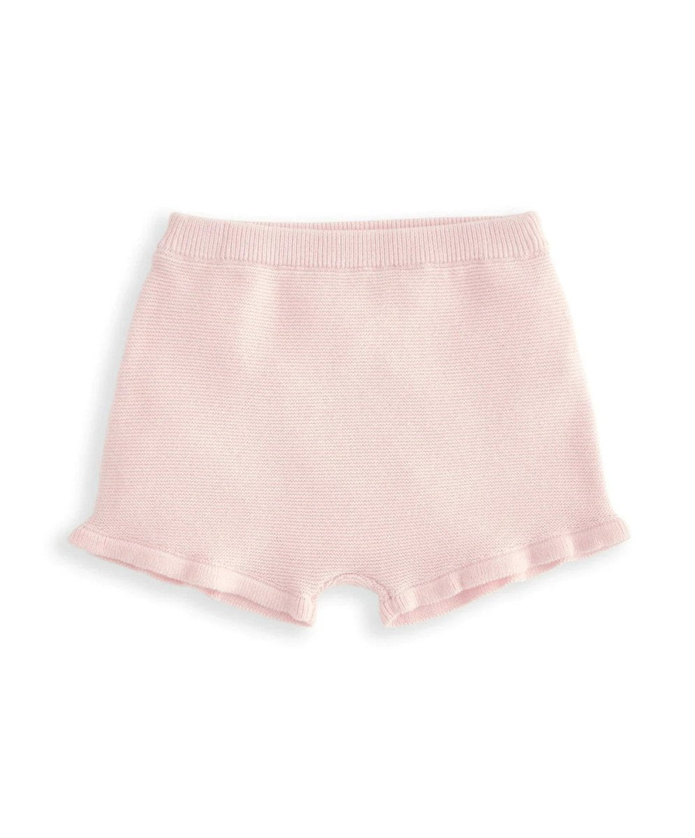 Embroidered Knit Top & Shorts Set (2 Pieces) - Pink | Set | Mamas & Papas for Mamas & Papas LB - 6hr