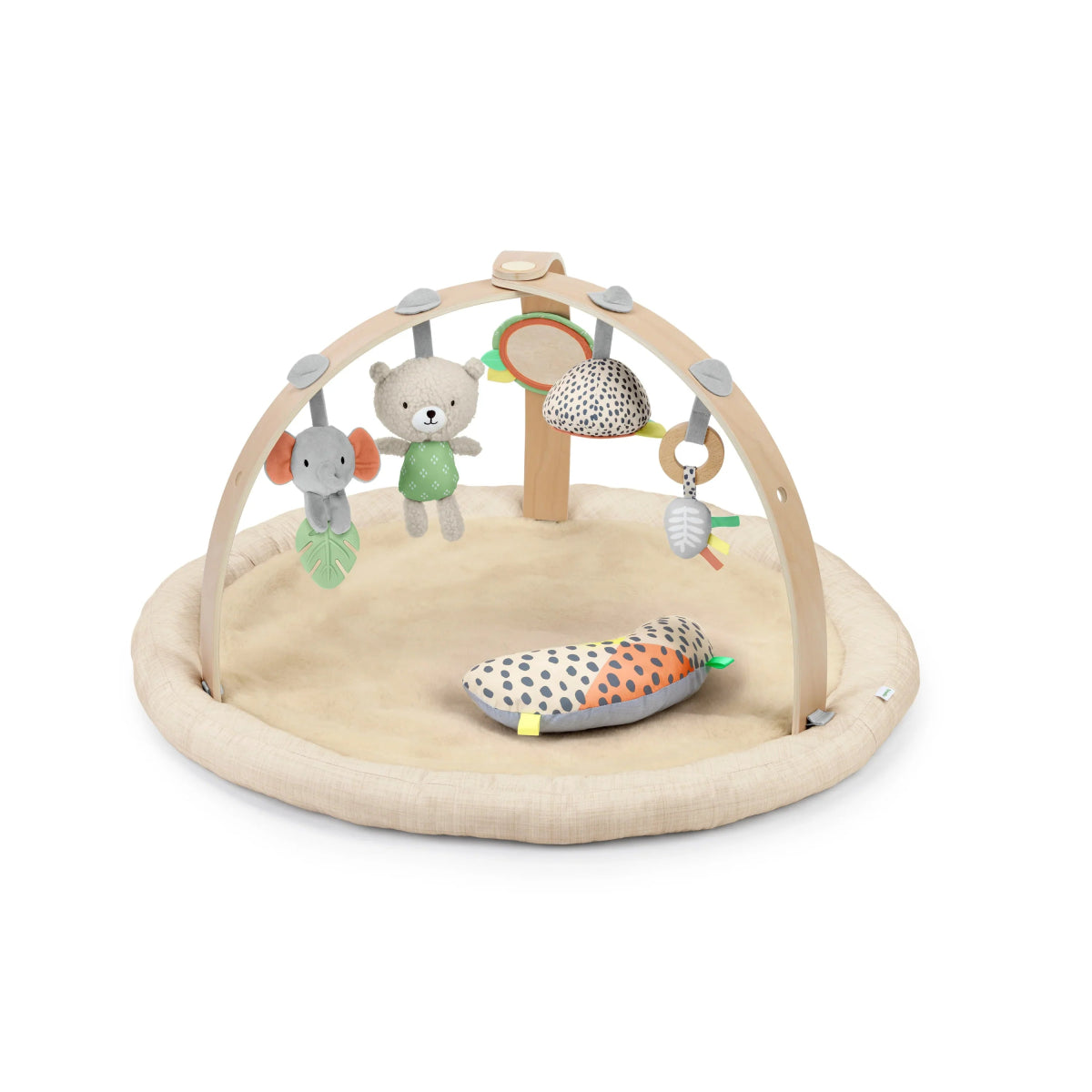 Every Season Plush Lambswool Baby Play Gym - Natural | Gym | Ingenuity for Mamas & Papas LB - Activity & Sensory Toys
