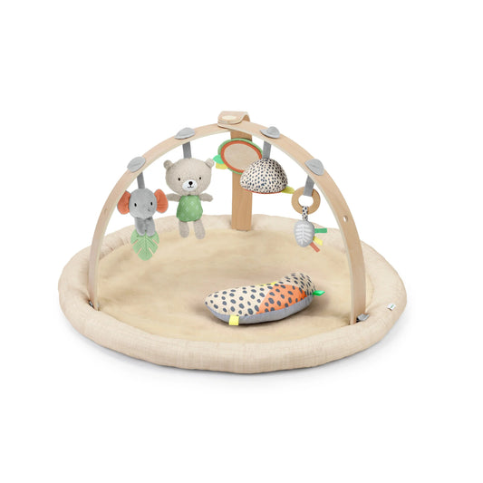 Every Season Plush Lambswool Baby Play Gym - Natural | Gym | Ingenuity for Mamas & Papas LB - Activity & Sensory Toys