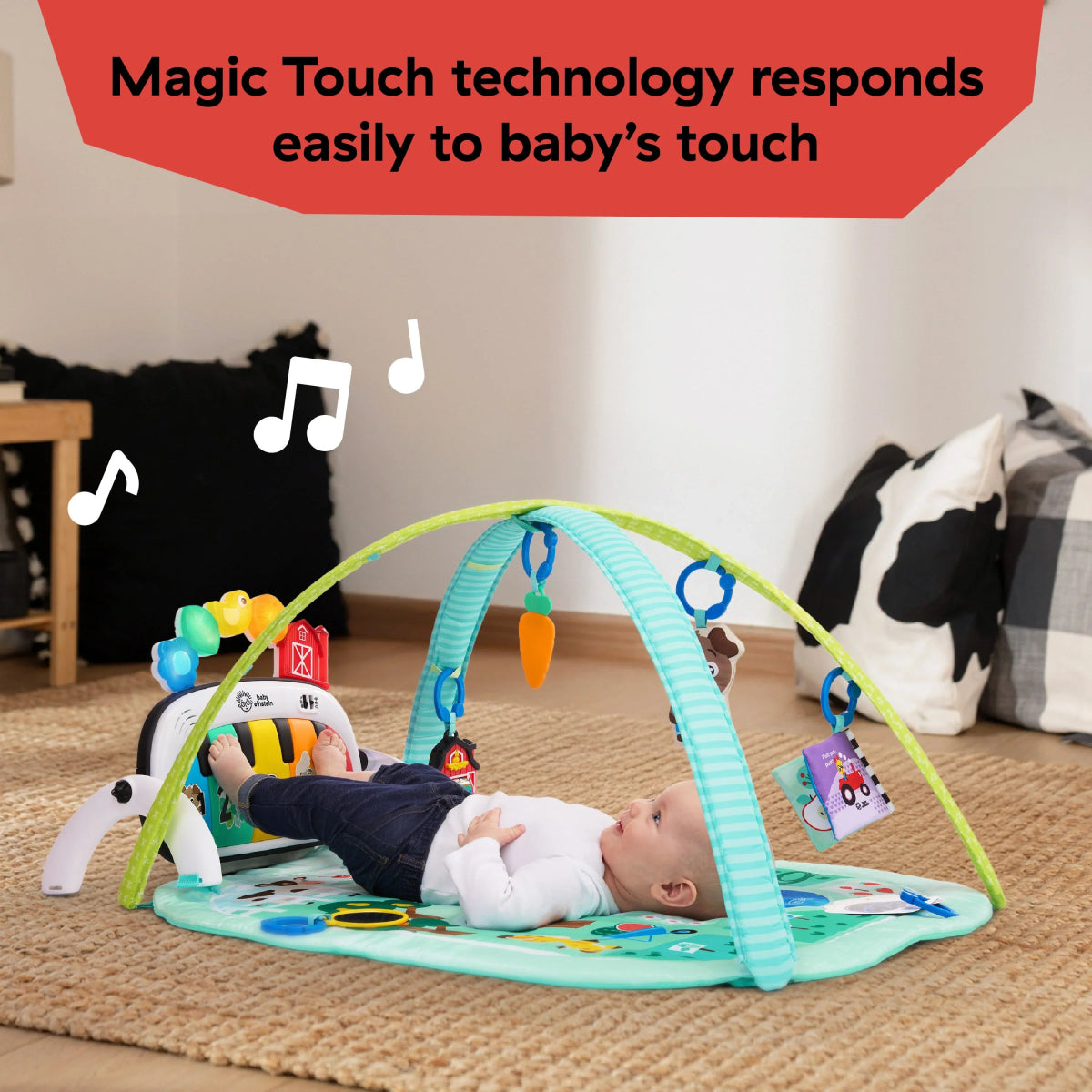 Farm Explorers 4 - in - 1 Kickin Tunes Musical Meadow Music & Language Discovery Gym | Gym | Baby Einstein for Mamas & Papas LB - Activity & Sensory Toys