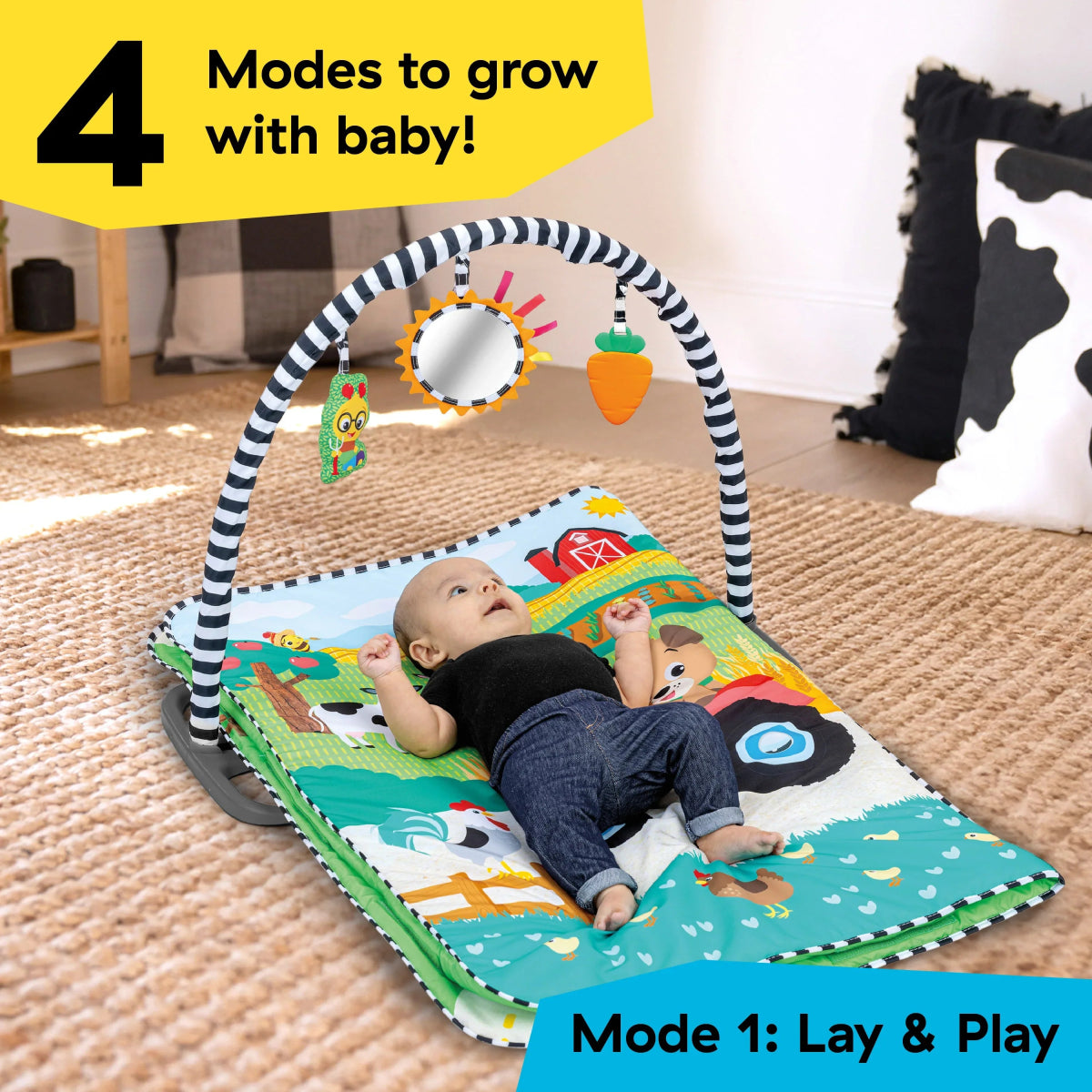 Farm Explorers Busy Barnyard Grow With Me Activity Gym | Gym | Baby Einstein for Mamas & Papas LB - Activity & Sensory Toys