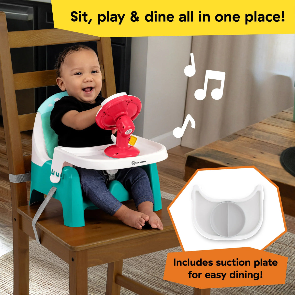 Farm Explorers Snack & Steer Learn - to - Dine Feeding Seat | Booster Seat | Bright Starts for Mamas & Papas LB - Boosters