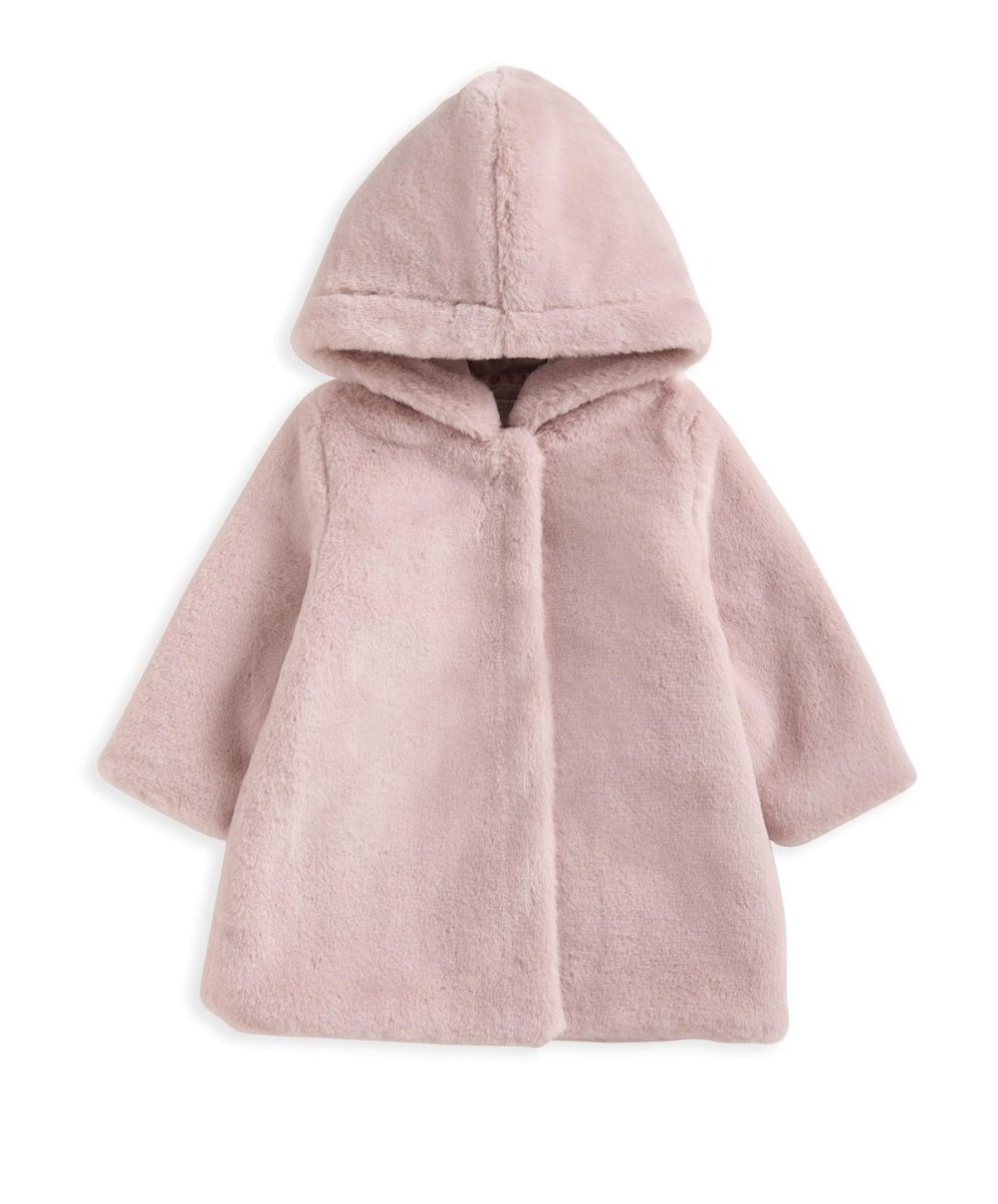 Faux Fur Jacket Pink | Jacket | Mamas & Papas for Mamas & Papas LB - 6hr