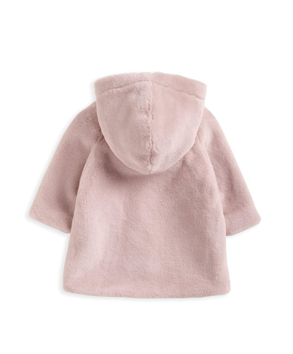 Faux Fur Jacket Pink | Jacket | Mamas & Papas for Mamas & Papas LB - 6hr