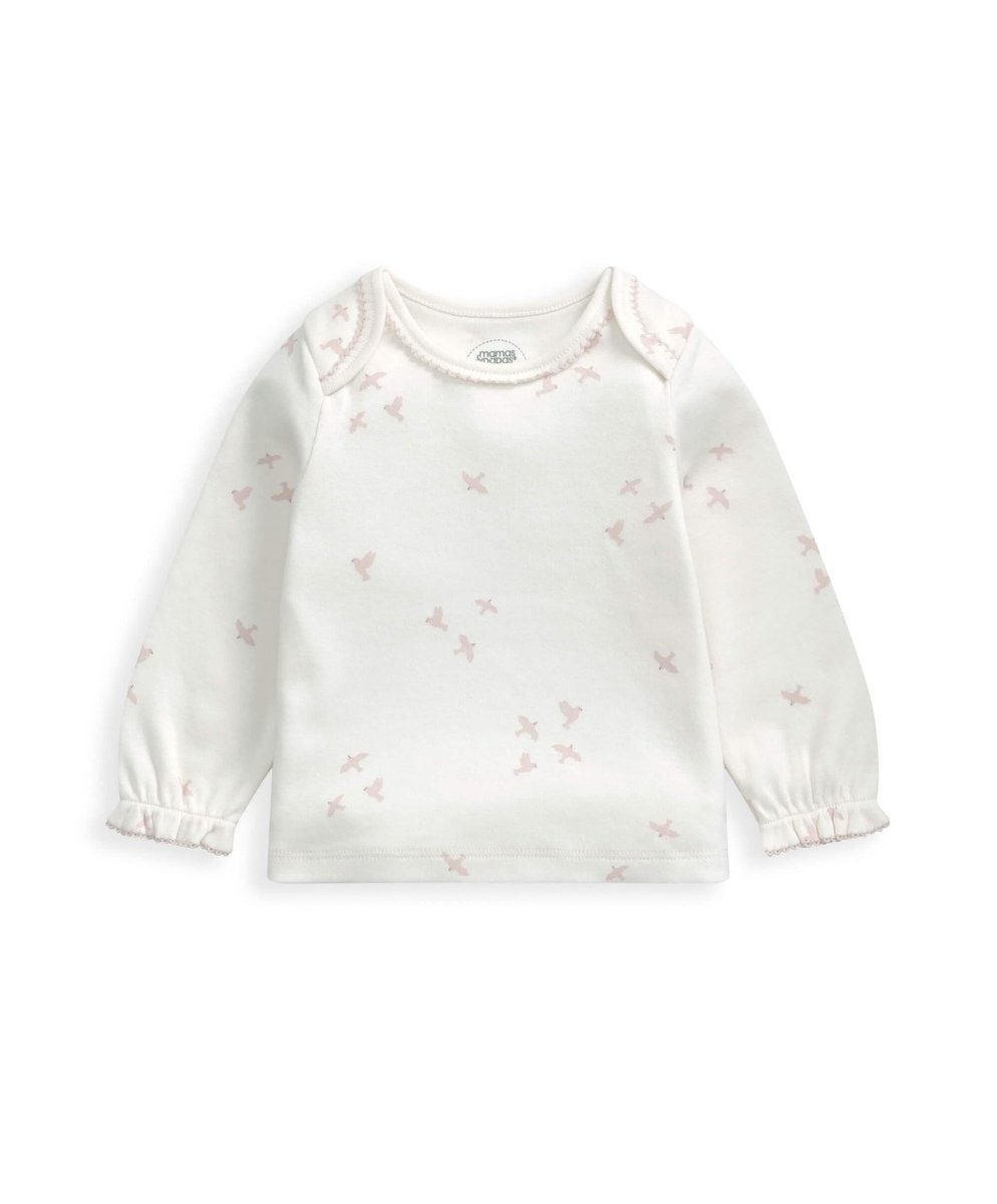 Flocking Bird Pyjamas (2 Piece) - Cream | Sleepsuit | Mamas & Papas for Mamas & Papas LB - 6hr