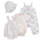 Floral Starter Outfit Set (4 Piece) | Set | Mamas & Papas for Mamas & Papas LB - 6hr