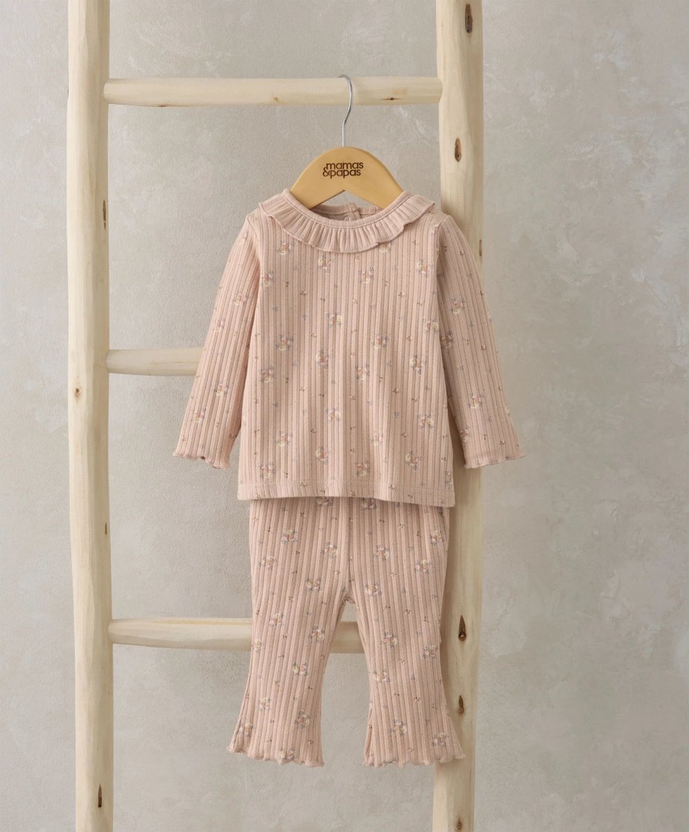 Floral Top & Leggings Outfit Set | Set | Mamas & Papas for Mamas & Papas LB - 6hr