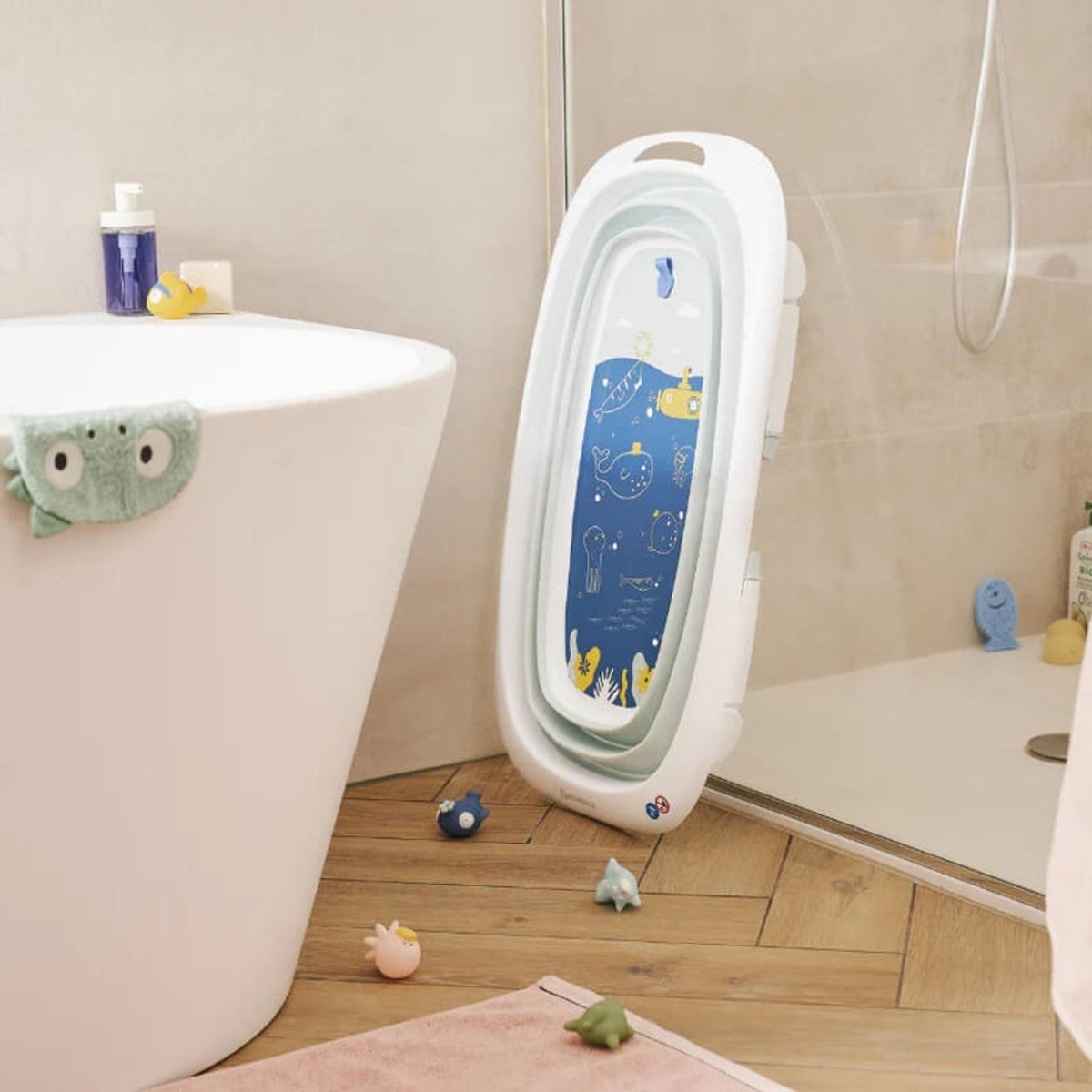 Foldable Baby Bathtub | Bathtub | Badabulle for Mamas & Papas LB - Bath Tubs