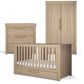 Franklin 3 Piece Cotbed Range with Dresser Changer & Double Wardrobe - Oak | Nursery Furniture | Mamas & Papas for Mamas & Papas LB - Furniture