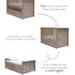 Franklin Cotbed - Grey Wash | Cot | Mamas & Papas for Mamas & Papas LB - Cots & Cotbeds