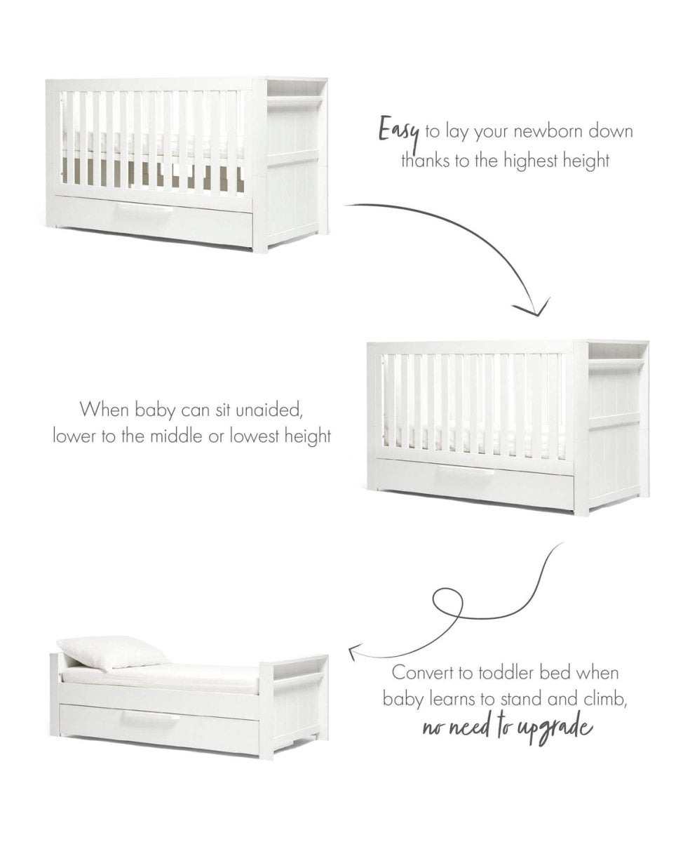 Franklin Cotbed - White Wash | Cot | Mamas & Papas for Mamas & Papas LB - colorneed