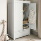 Franklin Nursery Wardrobe - White Wash | Wardrobe | Mamas & Papas for Mamas & Papas LB - Furniture & Nursery