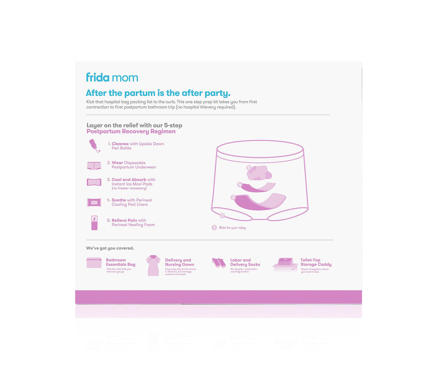 Frida Mom Hospital Kit for Labor, Delivery, & Postpartum