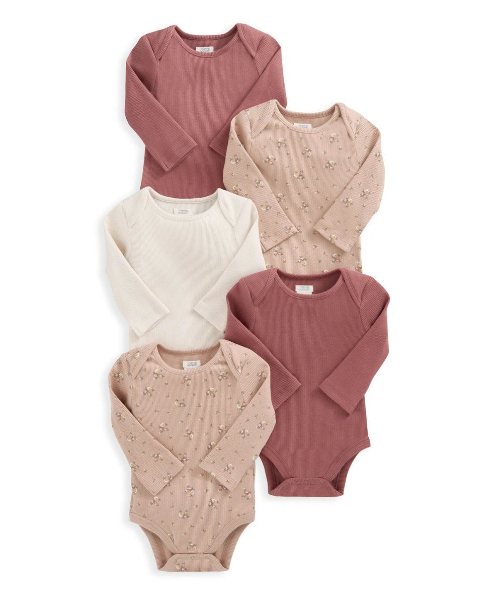 Frill Bodysuits (Set of 5) | Bodysuit | Mamas & Papas for Mamas & Papas LB - 6hr