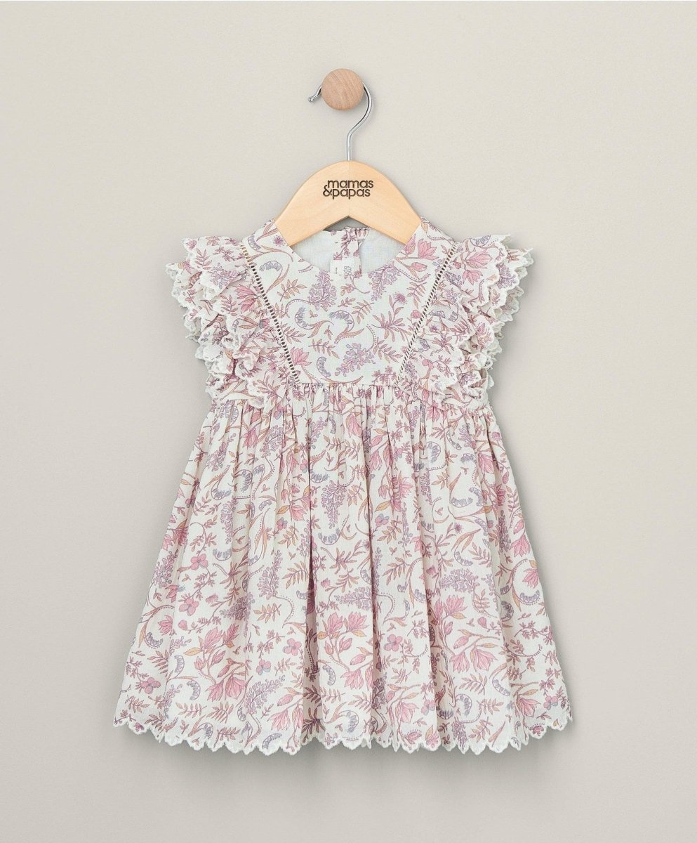 Frill Floral Print Dress | Dress | Mamas & Papas for Mamas & Papas LB - 6hr