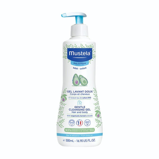 Gentle Cleansing Gel with Avocado | Cream | Mustela for Mamas & Papas LB - Baby Hygiene