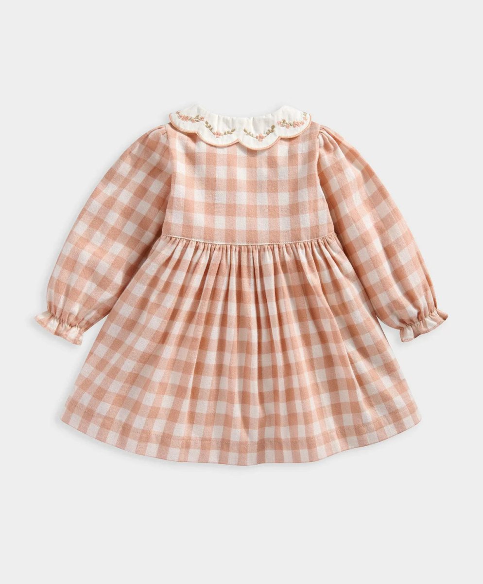Gingham Embroidered Collar Dress | Dress | Mamas & Papas for Mamas & Papas LB - 6hr